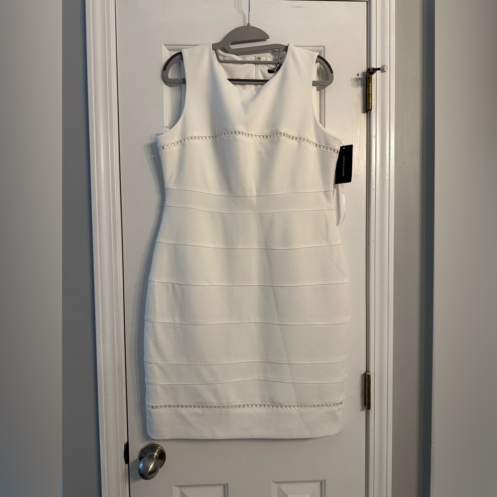 Tommy Hilfiger White Sleeveless Dress
